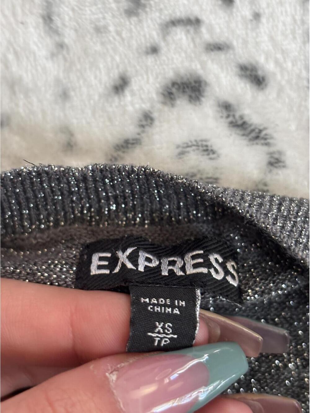 LOFT Petite Cardigan and EXPRESS Sparkly Cardigan Sweaters XS/P - Picture 3 of 3